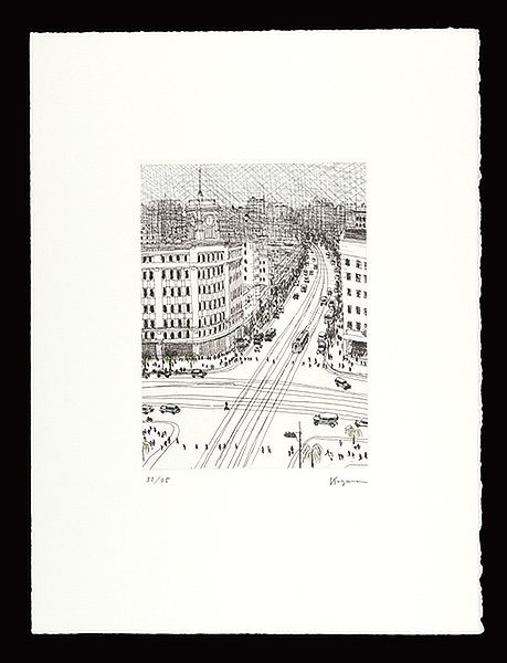 Kazama Kan “Nostalgic Ginza neighborhood / Owari-cho”