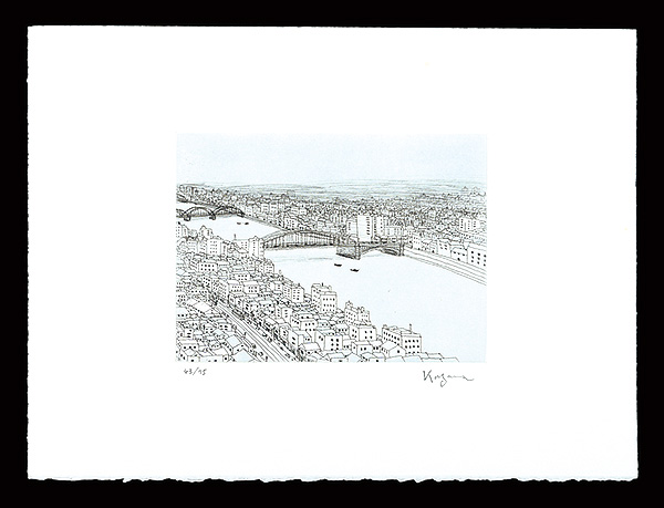 Kazama Kan “Nostalgic Ginza neighborhood / Sumida River”
