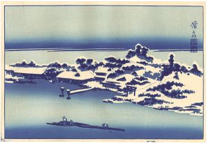 Eisen / The Sumida River in Snow 【Reproduction】 [隅田川雪中【復刻版】]