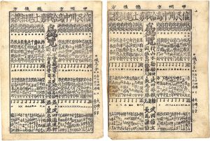 Unknown / Imaginary Wrestling Matches between the Two Forces from the Battle of Kawanakajima / Volume 1 and 2 [信刕川中島合戦勇士見立相撲　初編・二編]