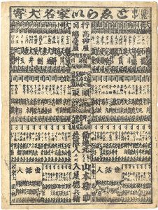 Unknown / Catalog of Enormous Families of Osaka [浪花市中どえらい家名大寄]