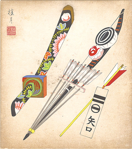 Shimizu Keigetsu “Shikishi Paper Board: Dolls”