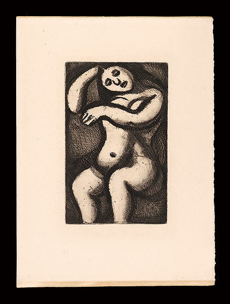 Georges Rouault “Reincarnations du pere Ubu : Nu Assis”