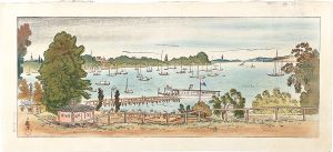 Kojo Kokan / Prints of Views and Customs around the World, Volume 1 / No. 6 of 10: View of Wannsee, Germany