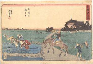 Yoshitora / Famous Places in Edo, a New Selection / The Temple of Five Hundred Arhats [新撰江戸名所　五百羅漢之図]