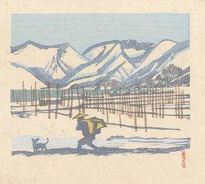 雪の余吾湖