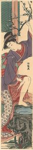 Koryusai / Plum branch and Beauty【Reproduction】 [梅ヶ枝と美人【復刻版】]