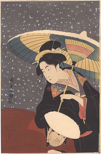 Choki “Beauty and Attendant in Snow【Reproduction】”