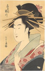 Eishi / Takigawa of the Ogiya【Reproduction】 [扇屋遊女瀧の川【復刻版】 ]