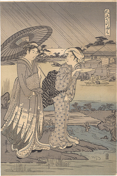 Eishi “Fashionable Versions of the Seven Komachi / Praying for Rain (Amagoi)【Reproduction】”