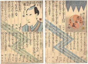 Unknown / Shini-e (Words and Puns for the Loyal Retainers) [思ひ当り狂言大江戸の名残 忠臣蔵文句口合　上・下]