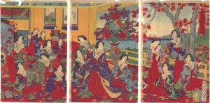 Chikanobu / Koyokan in Shibayama [芝山内紅葉館ノ図]