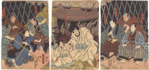 Toyokuni III / Kabuki Play: Kinoshita Soga Megumi no Masagoji [木下曽我恵砂路]