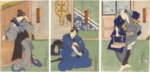 Yoshiiku / Kabuki Play: The Storehouse of Loyal Retainers [仮名手本忠臣蔵]