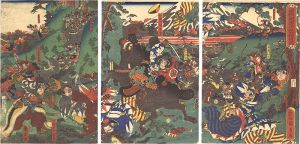 国久「源頼朝公富士裾野牧狩之図」