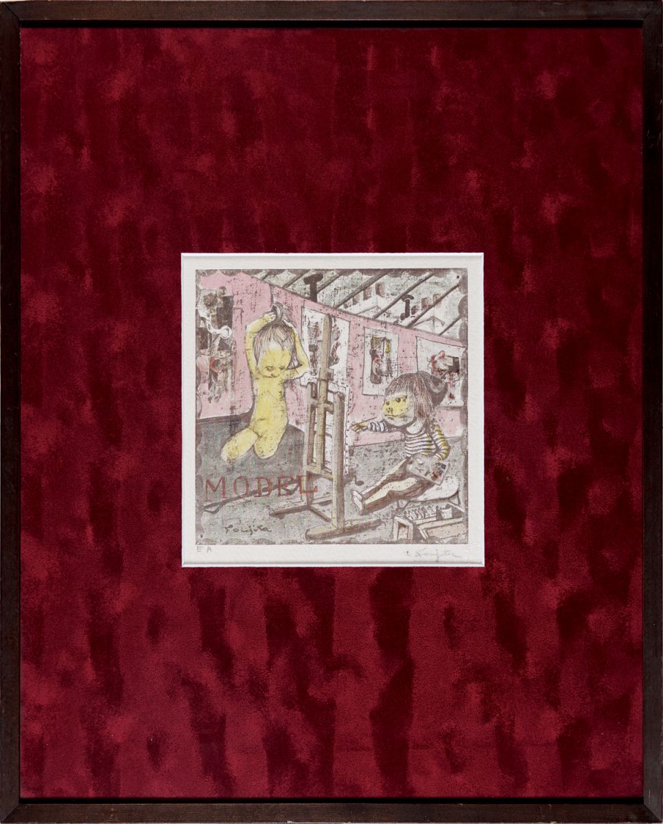藤田嗣治（レオナール・フジタ）「モデル」