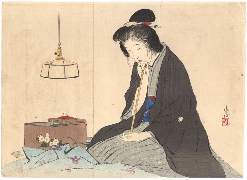 Kaburaki Kiyokata “Kuchi-e Print”