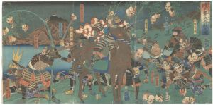 Yoshitoshi / Great Battle of Shizugatake [賤ヶ峯大合戦之図]