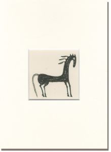 杉山寧「自筆画稿　馬」