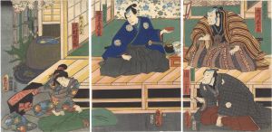 Kunichika / A Scene from a Kabuki Play [芝居絵]