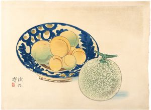 Three Images of Still Life / Melon and Peaches
