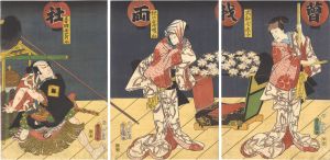 Toyokuni III / Kabuki Play: Kakitsubata Iro no Hatsuneya [燕子花色初音屋]