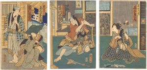 Kunichika / Kabuki Play: Soga Moyo Tateshi no Goshozome [曽我綉侠御所染]