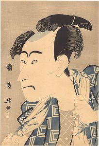 Kunimasa / Actor Ichikawa Danjuro VI as Isami no Ju【Reproduction】 [六代目市川団十郎【復刻版】 ]