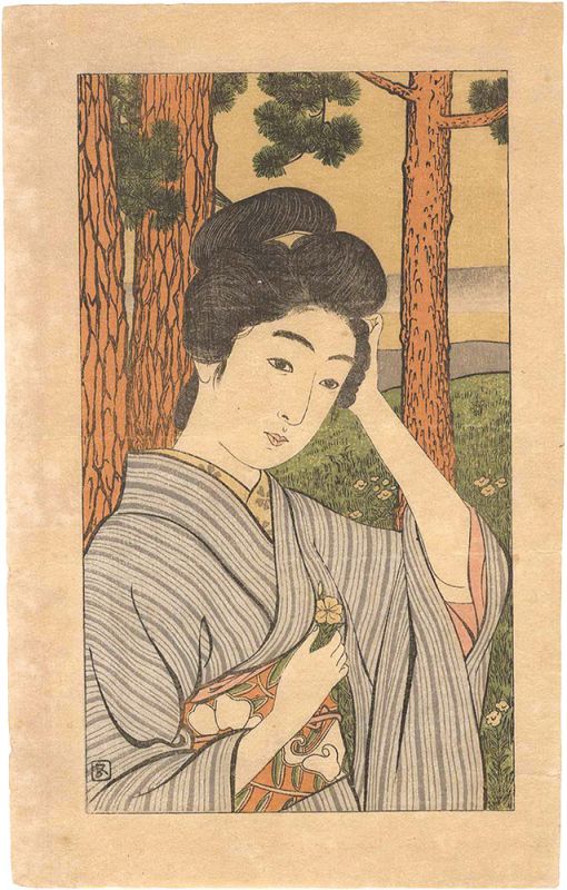 Hashiguchi Goyo “A Flower for the Hair”