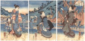 Kuniyoshi / The Koya Jewel River in Kii Province [紀伊の国高野の玉川]