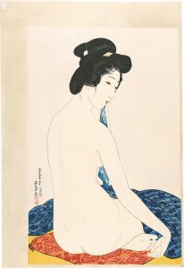 Hashiguchi Goyo's Prints / Woman after the Bath 【Reproduction】
