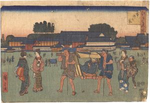 Hiroshige I / Famous Places in Edo / View of the Hongo District [江戸名所　本郷の景]