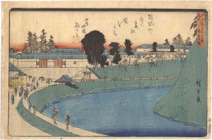 Hiroshige I / Famous Places in Edo / Benkei Moat outside Sakurada [江戸名所　外さくら田弁慶堀]