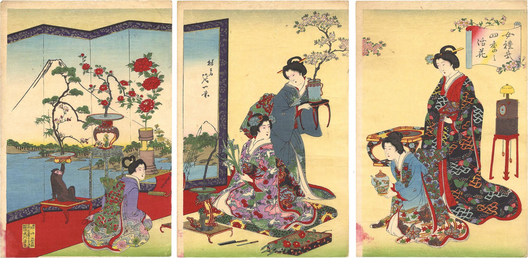Nobukazu “Etiquette for Ladies / Flower Arrangements of the Four Seasons”