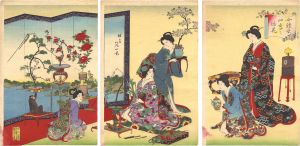 Nobukazu / Etiquette for Ladies / Flower Arrangements of the Four Seasons [女礼式　四季の活花]
