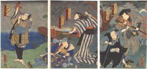 Toyokuni III / Kabuki Play: Aioi Genji Takasago no Matsu [相生源氏高砂松]