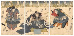 Toyokuni III / Kabuki Play: Butai no Hana Yayoi no Irodoki [台比雪花隅色薗]