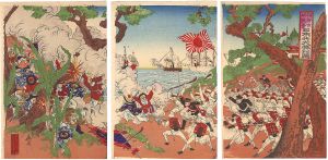 朝鮮京城戦争 日本兵大勝利図