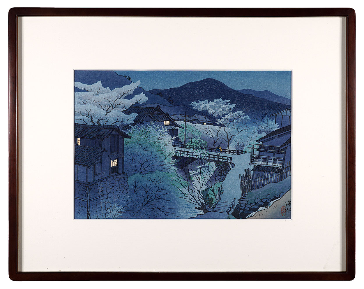 Ito Shinsui “Ten Sights of Shinano / Late Spring Evening at Komoro”