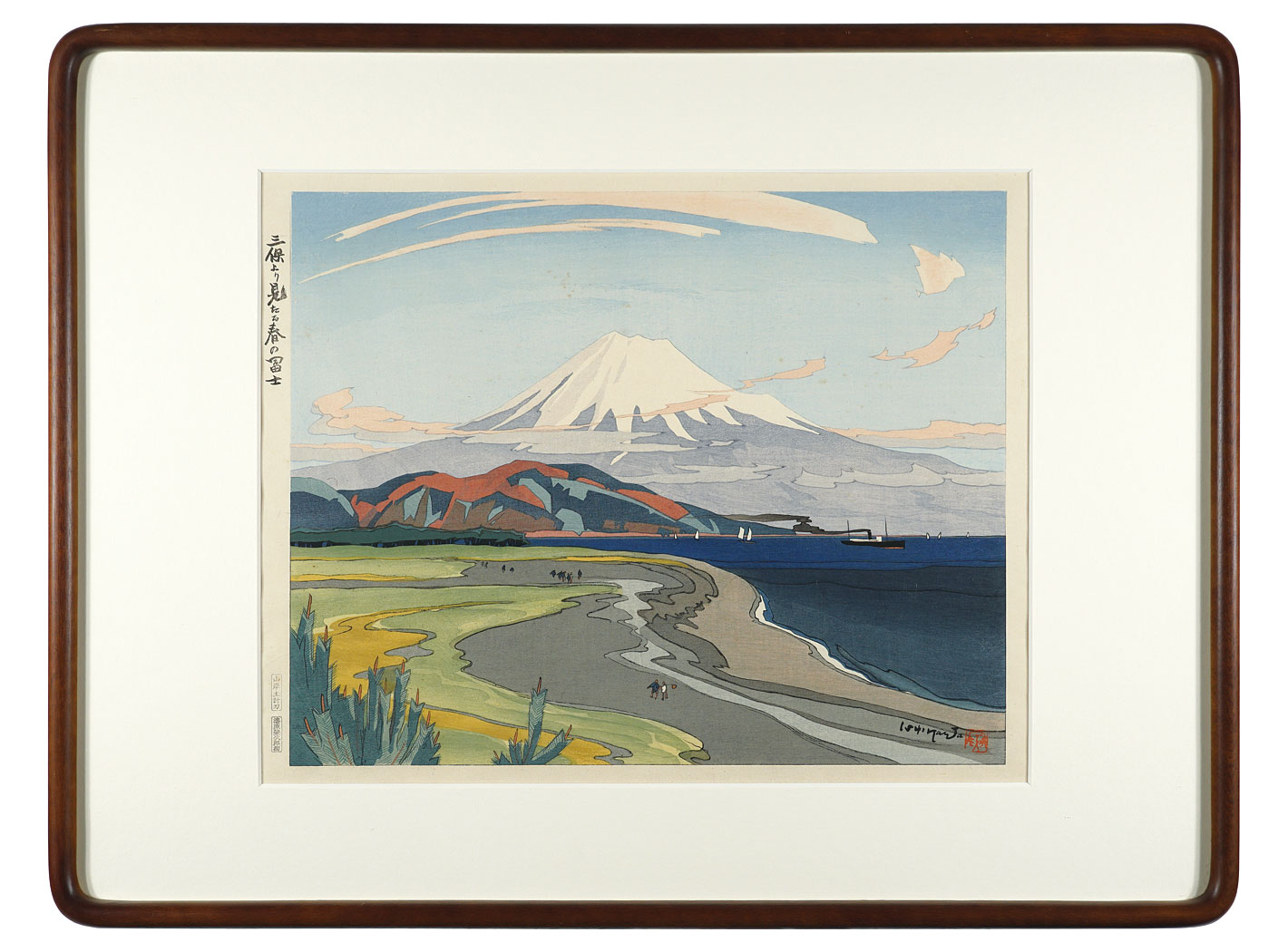 Ishikawa Toraji “Mt.Fuji in spring from Miho ”