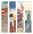 Woodblock Tanzaku: Kyoto (tent......