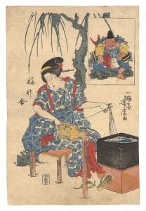 Yoshitora / Comparison of the Seven Gods of Good Fortune [福神合]