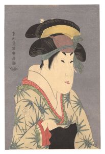 Sharaku / Actor Segawa Kikunojo III as Oshizu, Wife of Tanabe Bunzo 【Reproduction】 [三世瀬川菊之丞の田辺文蔵妻おしづ【復刻版】]