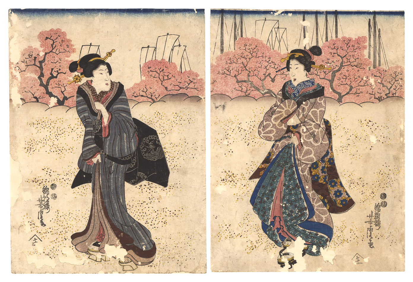 Yoshitora “Two Beauties”