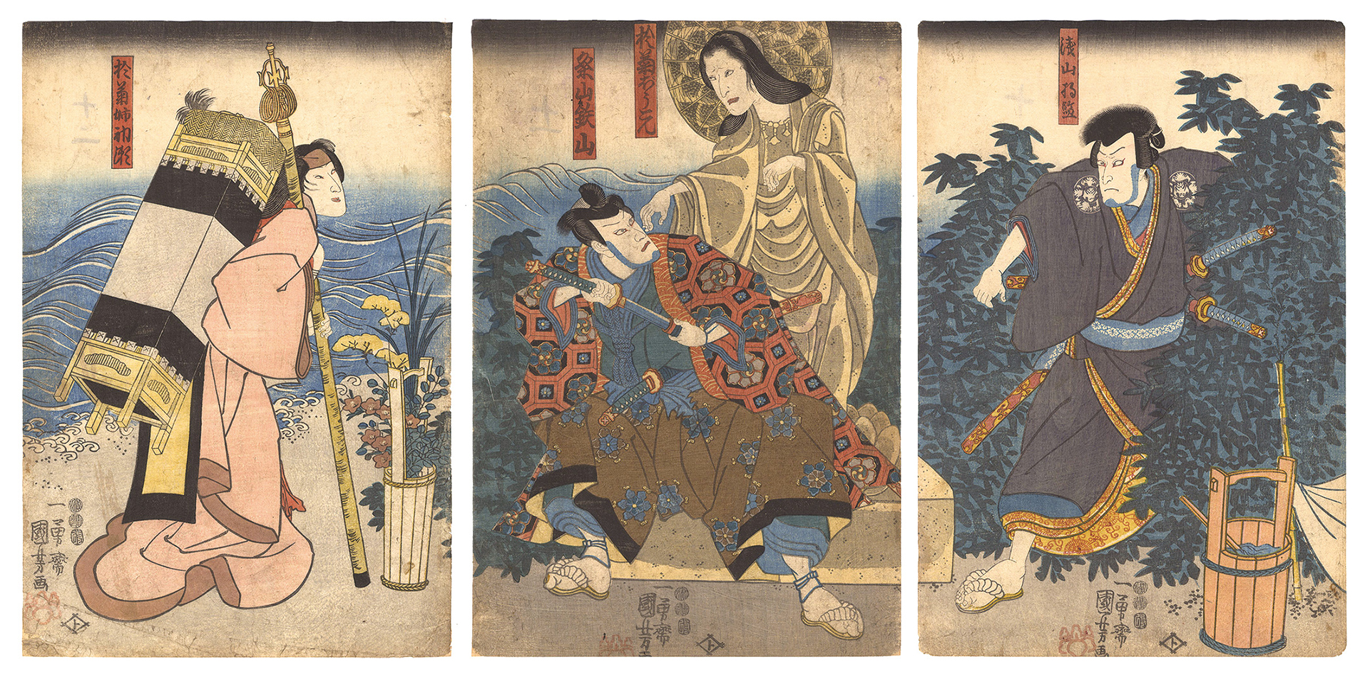 Kuniyoshi “Kabuki Play: Banshu Sarayashiki”