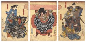 Kuniyoshi / Kabuki Play: Ichinotani Musha-e no Iezuto [一谷武者画土産]