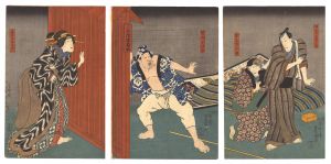 <strong>Toyokuni III</strong><br>Kabuki Play: Kokusen'ya Kassen