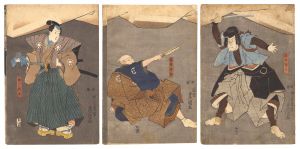 Toyokuni III / Kabuki Play: Koshoku Shimada Monogatari [好色島田語]