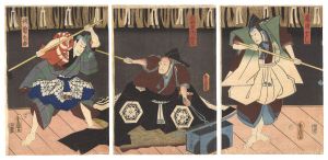 Toyokuni III / Kabuki Play: Date Moyo Somete Kisaragi [晴模様染衣更着]