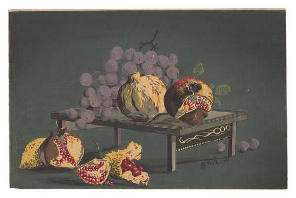 Kiyochika “Pomegranate and Grape”